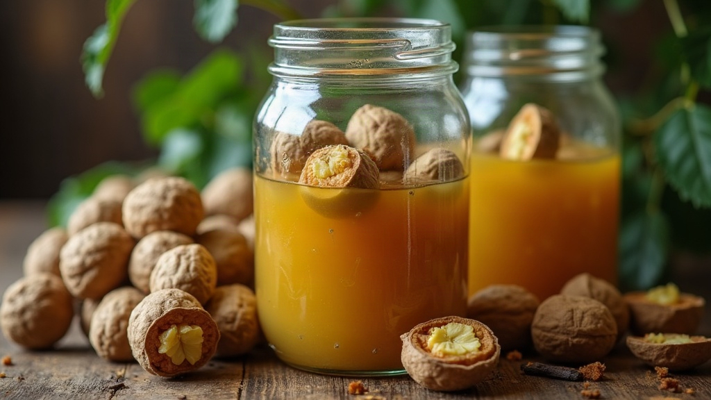 Fermenting Green Walnuts into Italian Nocino Liqueur