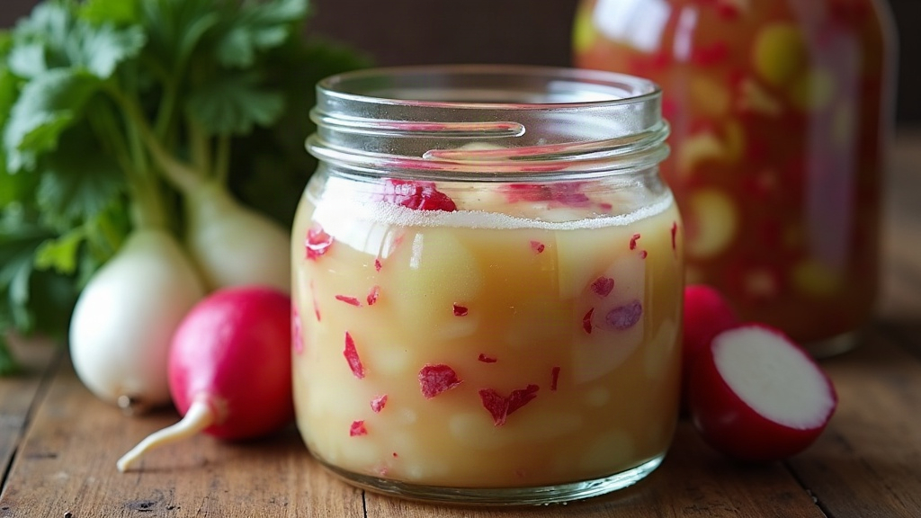Lacto-Fermented Winter Radish & Celery Root Remoulade Pickle