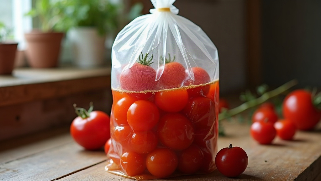Vacuum-Bag Lacto-Fermenting Cherry Tomatoes for Pasta Sauce